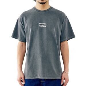 BDG Urban Outfitters Protect Positive Energy Charcoal Graphic Tee Mens L New